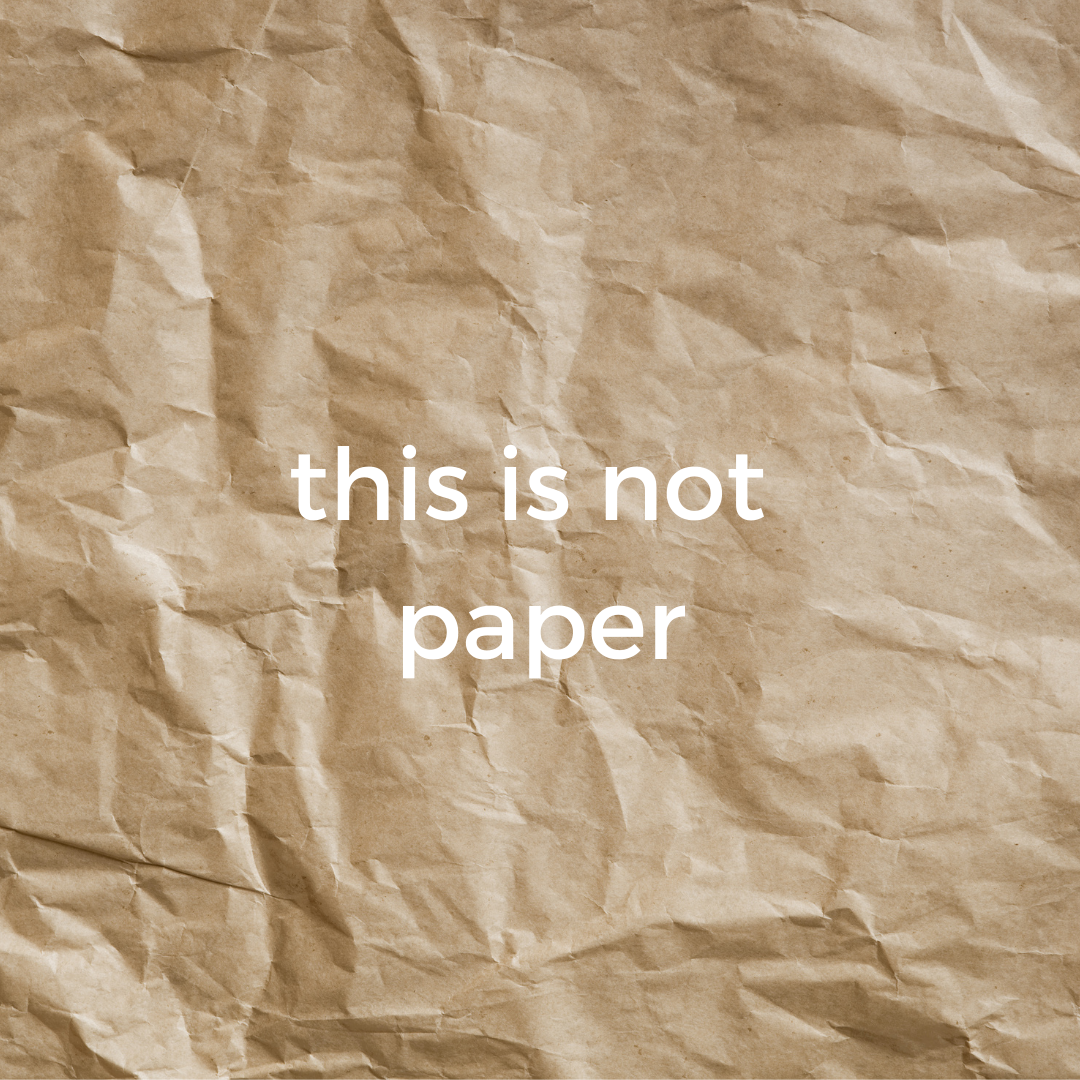this is not paper