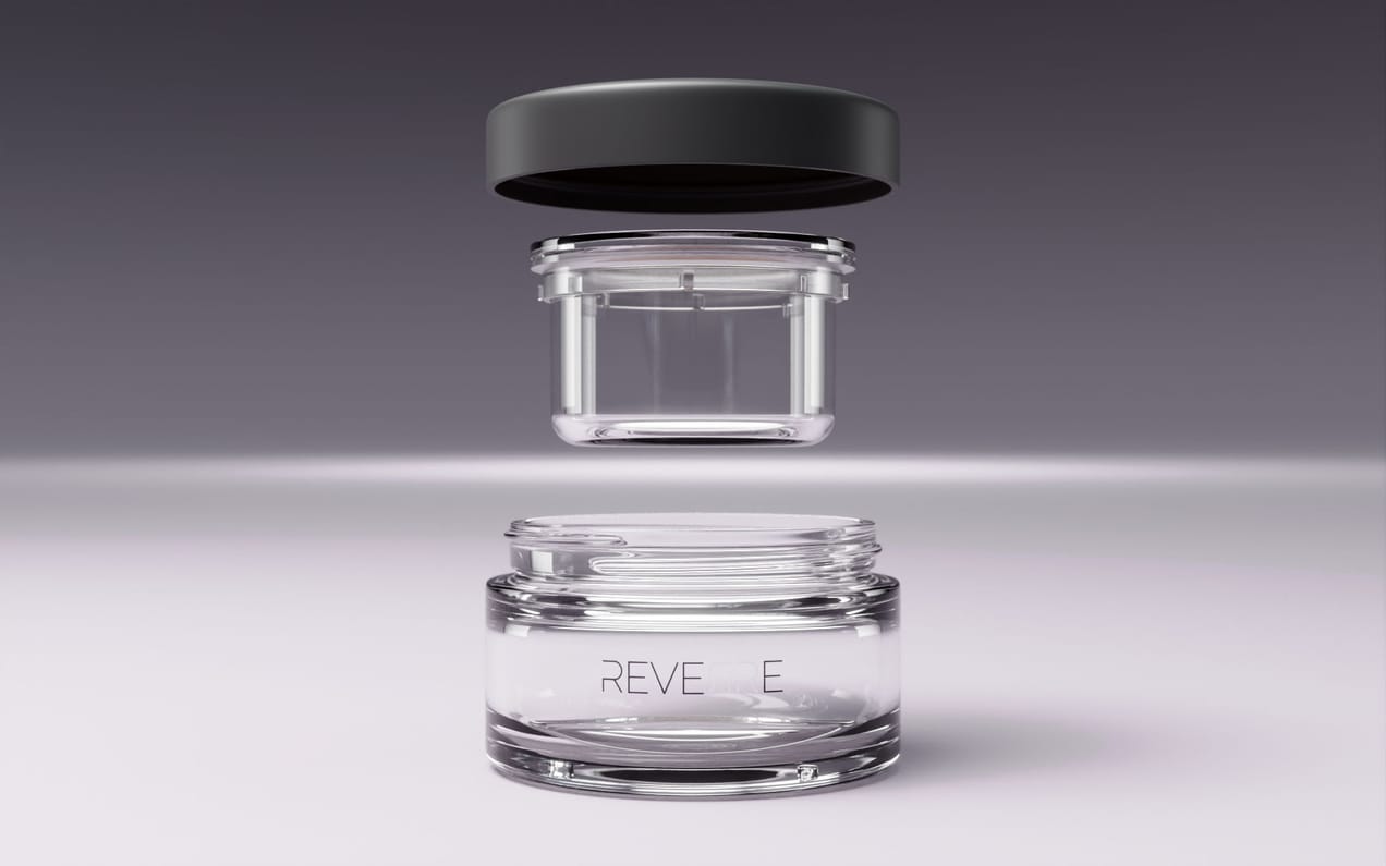 Reverre full glass refill Jar by Bormioli Luigi